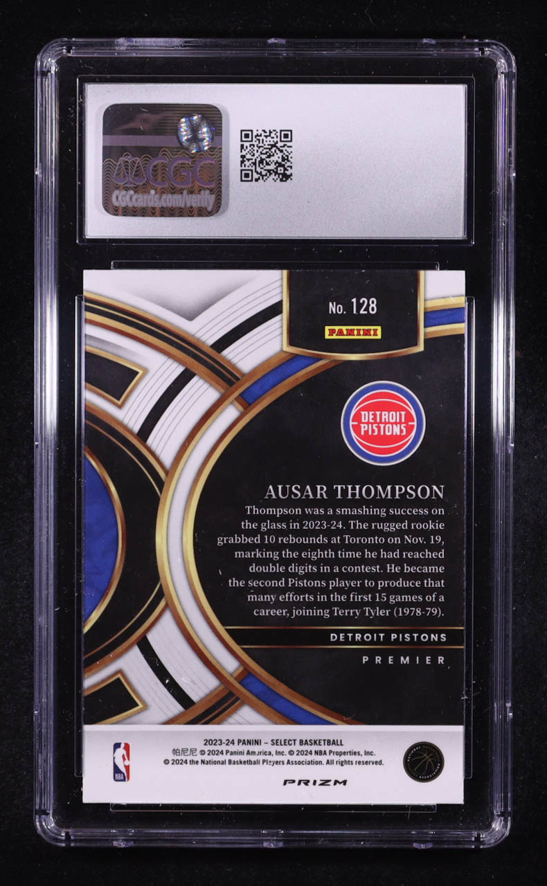Ausar Thompson 2023-24 Panini Select Silver #128 RC (CGC 10) at PristineAuction.com Ausar Thompson 2023-24 Panini Select Silver #128 RC (CGC 10) at PristineAuction.com