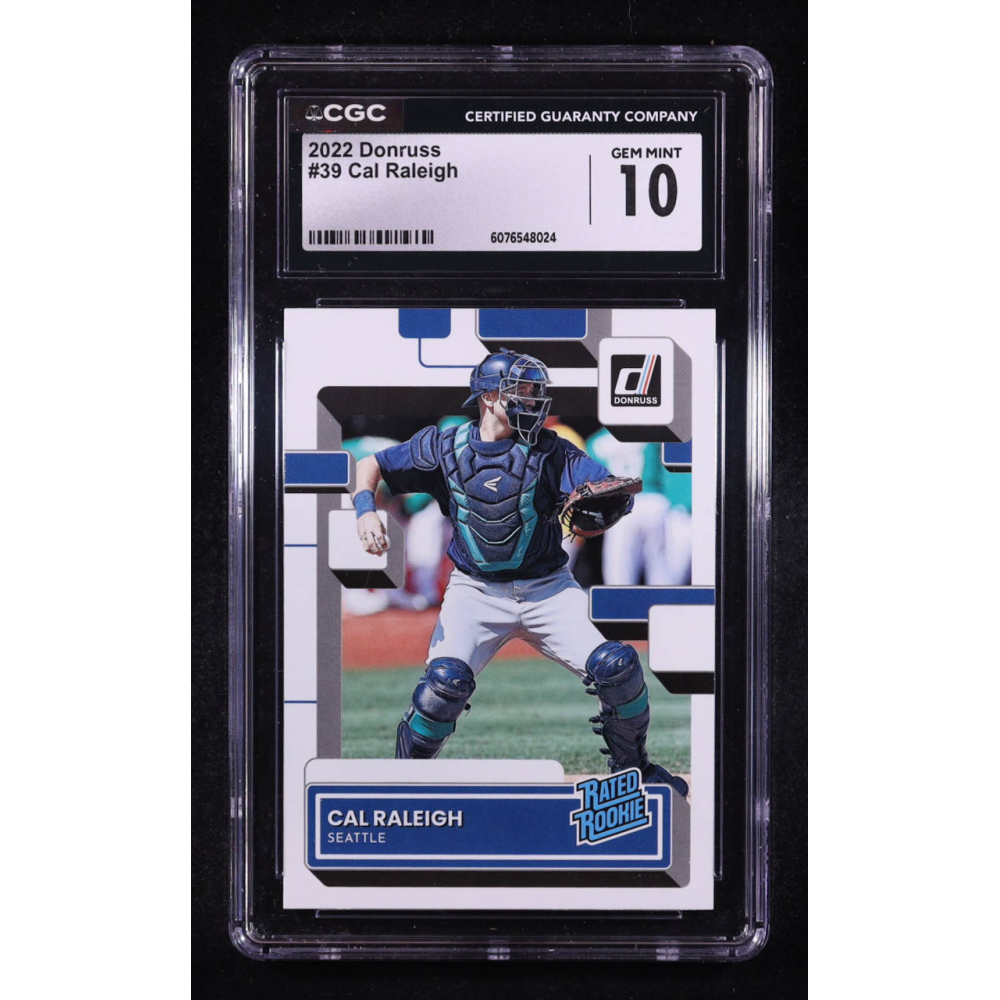Cal Raleigh 2022 Donruss RR #39 RC (CGC 10) at PristineAuction.com