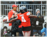 Curtis Samuel Signed Ohio State Buckeyes 16x20 Photo Inscribed "I Rock The Shoe" (Beckett) at PristineAuction.com