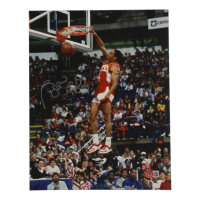 Spud Webb Signed Hawks 11x14 Photo (Beckett) at PristineAuction.com