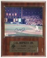 Cal Ripken Jr. Signed Orioles Custom Photo Plaque Display (Beckett) at PristineAuction.com