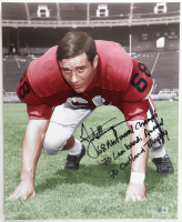 Jim Stillwagon Signed Ohio State Buckeyes 16x20 Photo Inscribed "68 National Champs", "70 Lombardi Award" & "70 Outland Trophy" (Beckett) at PristineAuction.com