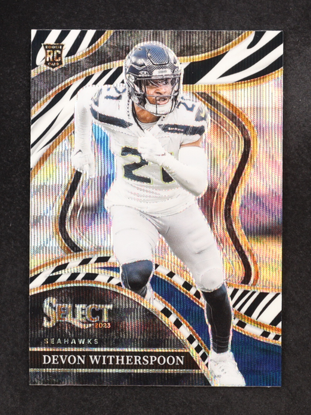 Devon Witherspoon 2023 Select Prizm Zebra #273 RC at PristineAuction.com Devon Witherspoon 2023 Select Prizm Zebra #273 RC at PristineAuction.com