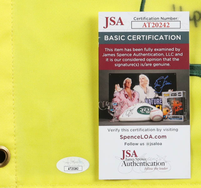 Scottie Scheffler Signed The Masters Tournament Pin Flag Inscribed "Happy Birthday" (JSA) at PristineAuction.com Scottie Scheffler Signed The Masters Tournament Pin Flag Inscribed "Happy Birthday" (JSA) at PristineAuction.com