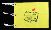 Scottie Scheffler Signed The Masters Tournament Pin Flag Inscribed "Happy Birthday" (JSA) at PristineAuction.com