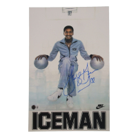 George Gervin Signed 11x17 Photo Inscribed "Ice" (Beckett) at PristineAuction.com