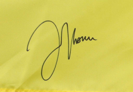 Justin Thomas Signed 2025 PGA Quail Hollow Golf Pin Flag (JSA) at PristineAuction.com Justin Thomas Signed 2025 PGA Quail Hollow Golf Pin Flag (JSA) at PristineAuction.com