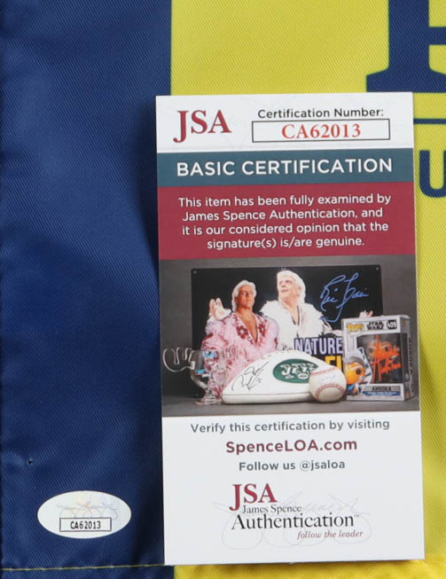 Justin Thomas Signed 2025 PGA Quail Hollow Golf Pin Flag (JSA) at PristineAuction.com Justin Thomas Signed 2025 PGA Quail Hollow Golf Pin Flag (JSA) at PristineAuction.com