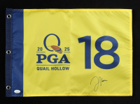 Justin Thomas Signed 2025 PGA Quail Hollow Golf Pin Flag (JSA) at PristineAuction.com