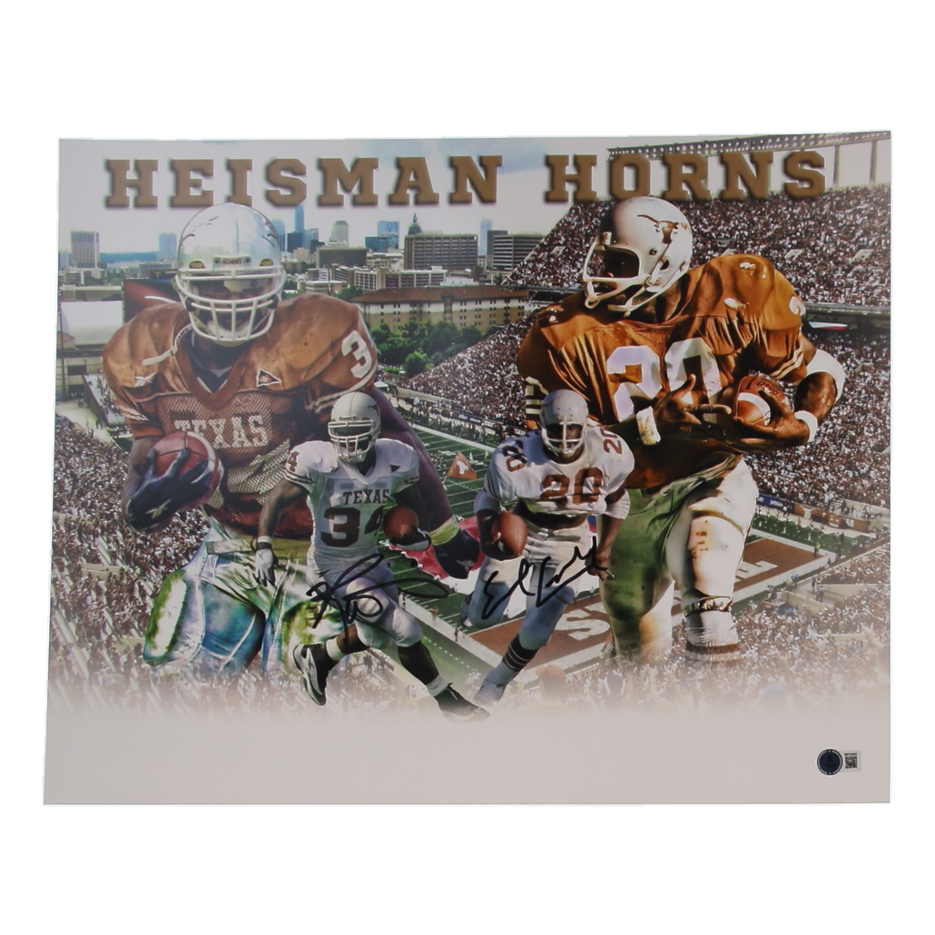Ricky Williams & Earl Campbell Signed Texas Longhorns 16x20 Photo (Beckett) at PristineAuction.com Ricky Williams & Earl Campbell Signed Texas Longhorns 16x20 Photo (Beckett) at PristineAuction.com
