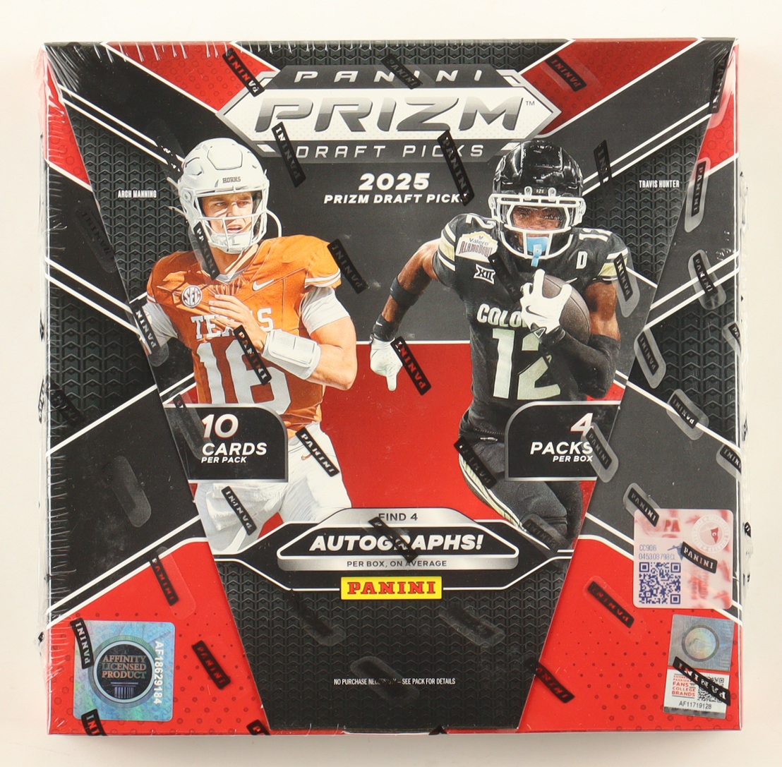 2025 Panini Prizm Draft Picks Football Hobby Box with (4) Packs