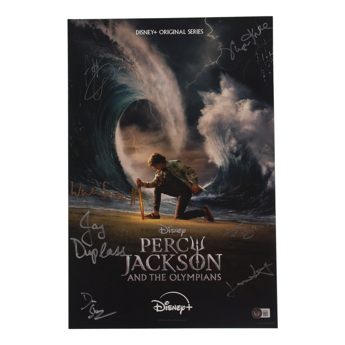 "Percy Jackson and the Olympians" 12x18 Photo Signed By (8) with Walker Scobell & Jay Duplass (Beckett) at PristineAuction.com "Percy Jackson and the Olympians" 12x18 Photo Signed By (8) with Walker Scobell & Jay Duplass (Beckett) at PristineAuction.com
