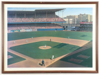 Yogi Berra Signed Yankees Custom Framed Lithograph (Beckett) at PristineAuction.com