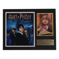 2001 Hermione Granger "Harry Potter and the Philosopher's Stone" 11x14 Custom Matted Panini Stickers Display at PristineAuction.com