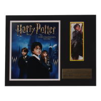 2001 Harry Potter & His Nimbus 2000 "Harry Potter and the Philosopher's Stone" 11x14 Custom Matted Panini Stickers Display at PristineAuction.com