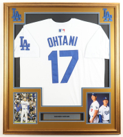 Shohei Ohtani Custom Framed Jersey Display at PristineAuction.com
