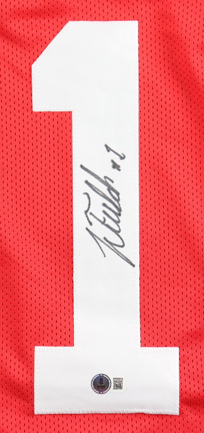 Justin Fields Signed Jersey (Beckett) at PristineAuction.com Justin Fields Signed Jersey (Beckett) at PristineAuction.com