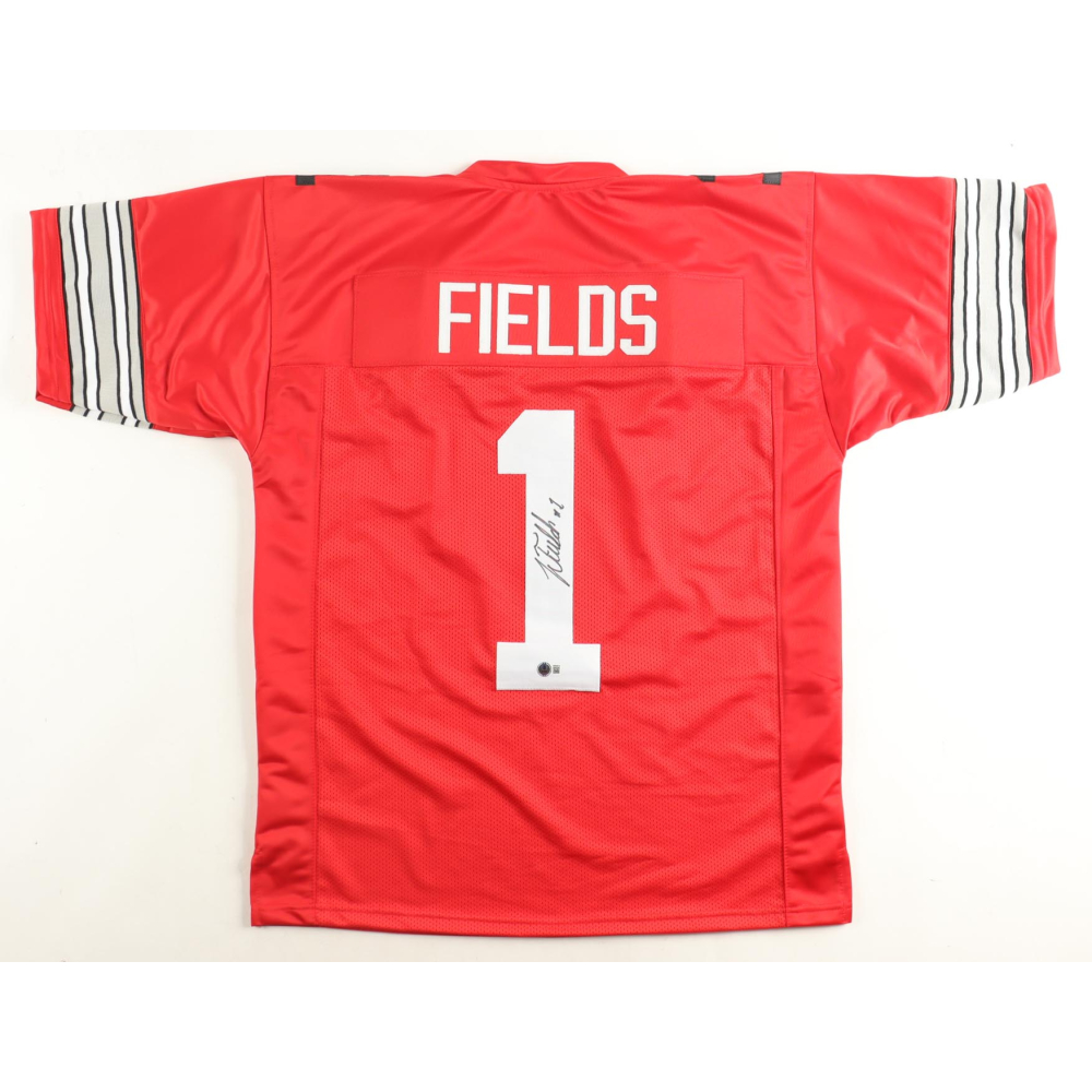 Justin Fields Signed Jersey (Beckett) at PristineAuction.com