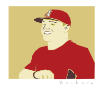 Richard Gene Barbera Signed LE "Classic Series - "Trout" 2025 10x10 Original Art Print (Barbera) at PristineAuction.com