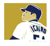 Richard Gene Barbera Signed LE "Classic Series - "Ichiro" 2025 10x10 Original Art Print (Barbera) at PristineAuction.com