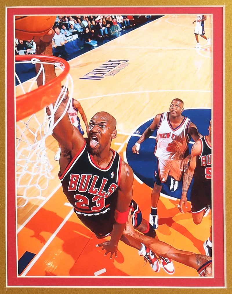 Michael Jordan Custom Framed Jersey Display With (3) Championship Pins at PristineAuction.com Michael Jordan Custom Framed Jersey Display With (3) Championship Pins at PristineAuction.com