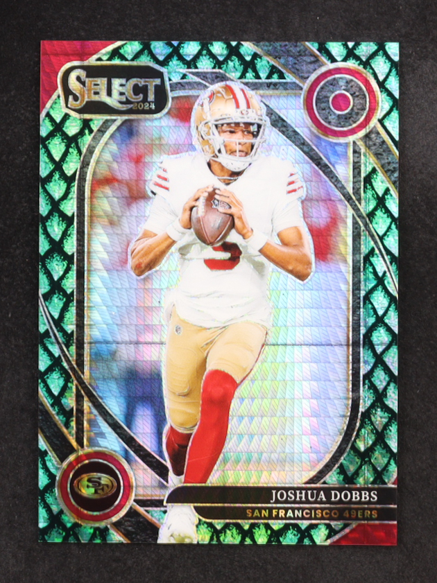 Joshua Dobbs 2024 Select Prizm Dragon Scale #273 #17/81 at PristineAuction.com Joshua Dobbs 2024 Select Prizm Dragon Scale #273 #17/81 at PristineAuction.com
