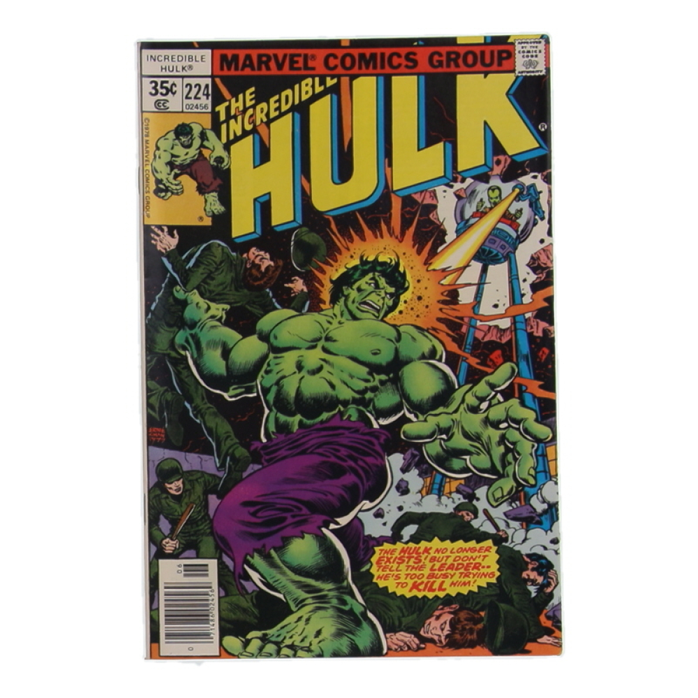 1978 "The Incredible Hulk" Issue #224 Marvel Comic Book at PristineAuction.com