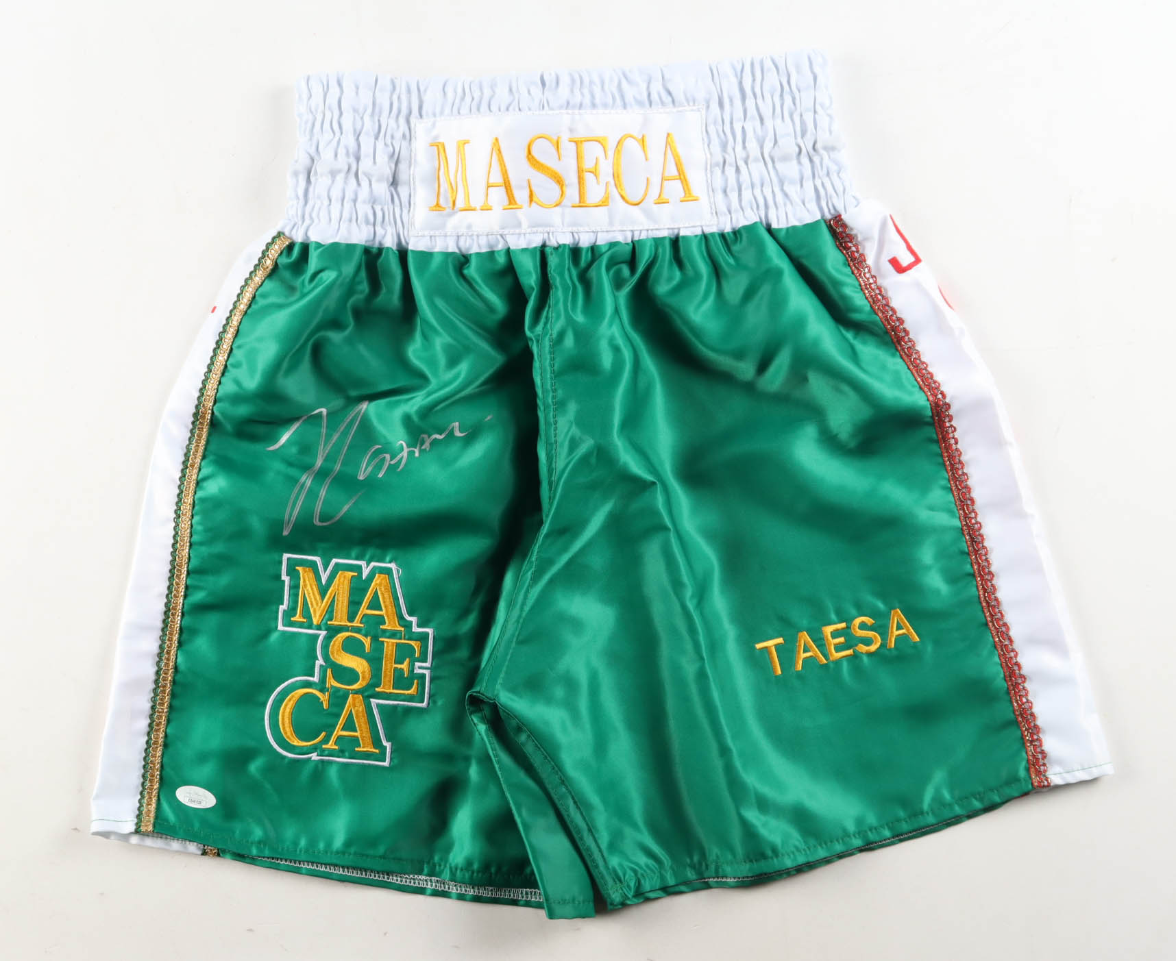 Julio Cesar Chavez Signed Boxing Trunks (JSA) at PristineAuction.com Julio Cesar Chavez Signed Boxing Trunks (JSA) at PristineAuction.com