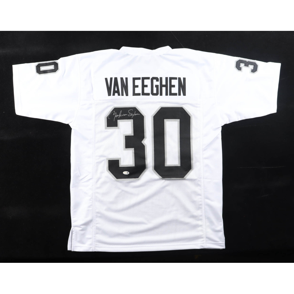 Mark Van Eeghen Signed Jersey (JSA) at PristineAuction.com