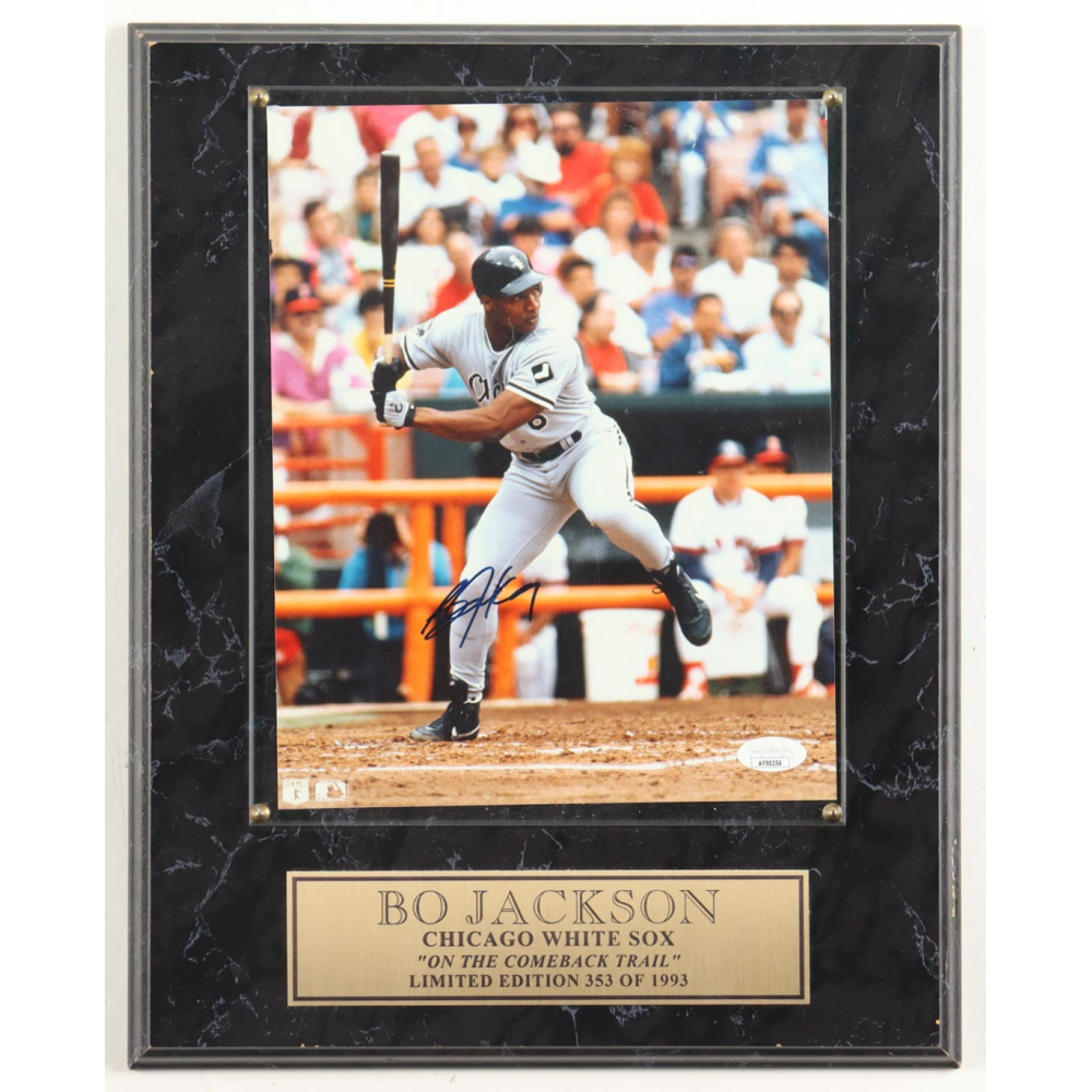 Bo Jackson Signed White Sox Custom Photo Plaque Display (JSA) at PristineAuction.com