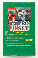 1990 Pro Set Football Series 1 Wax Box with (36) Packs at PristineAuction.com