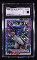 Pete Crow-Armstrong 2024 Bowman Chrome Mega Box #45 RC (CGC 10) at PristineAuction.com