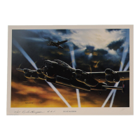 Robert Ferguson Signed 11.5x16 "Night Raiders" Art Print Inscribed "F/Lt. R.A.F." (AIV) at PristineAuction.com