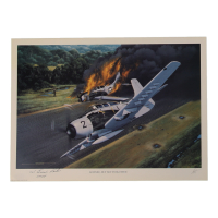 Col. Bernard F. Fisher Signed 11.5x16 "Downed, But Not Forgotten" Art Print Inscribed "CMOH" (AIV) at PristineAuction.com