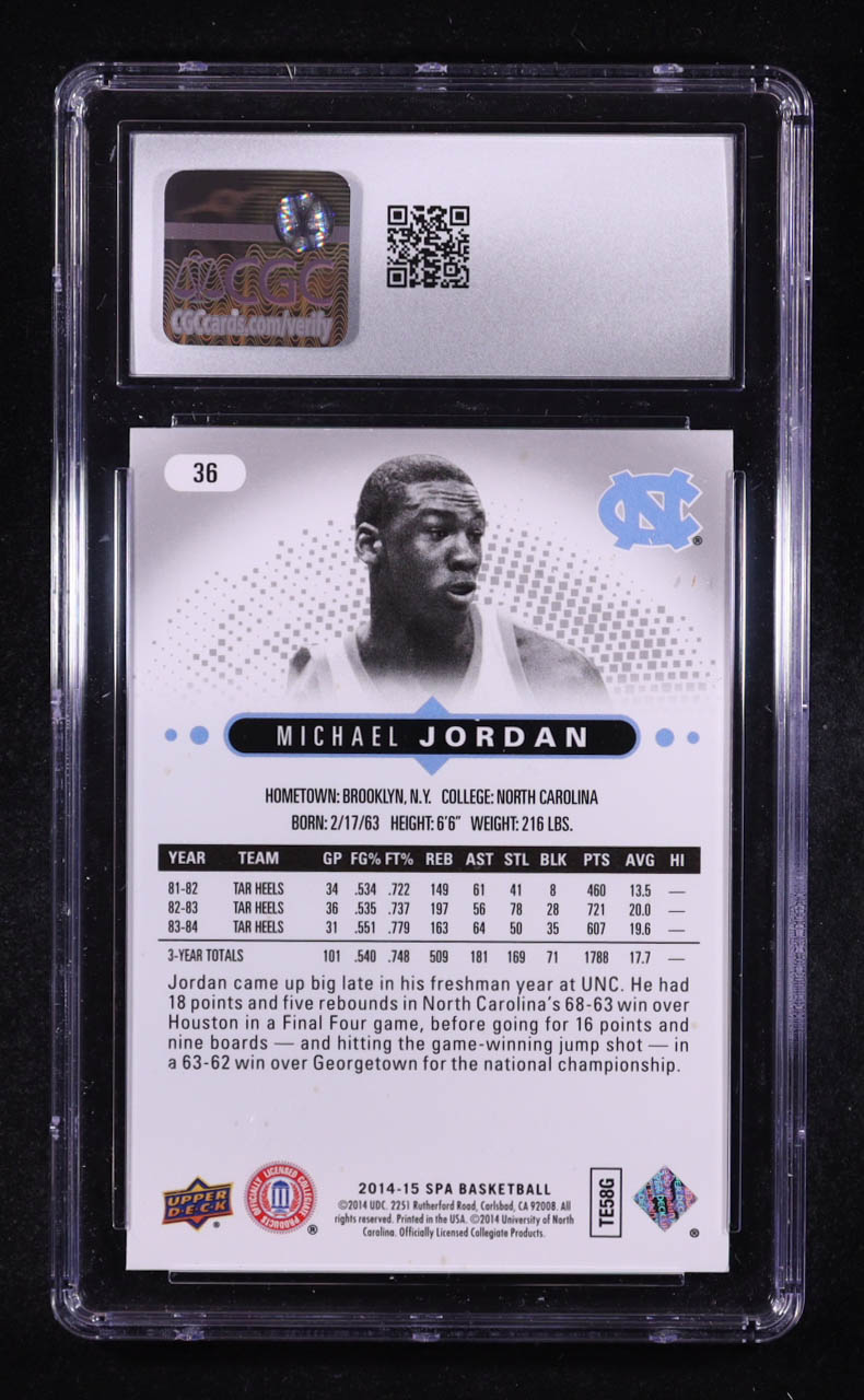 Michael Jordan 2014-15 Upper Deck SP Authentic #36 (CGC 9.5) at PristineAuction.com Michael Jordan 2014-15 Upper Deck SP Authentic #36 (CGC 9.5) at PristineAuction.com