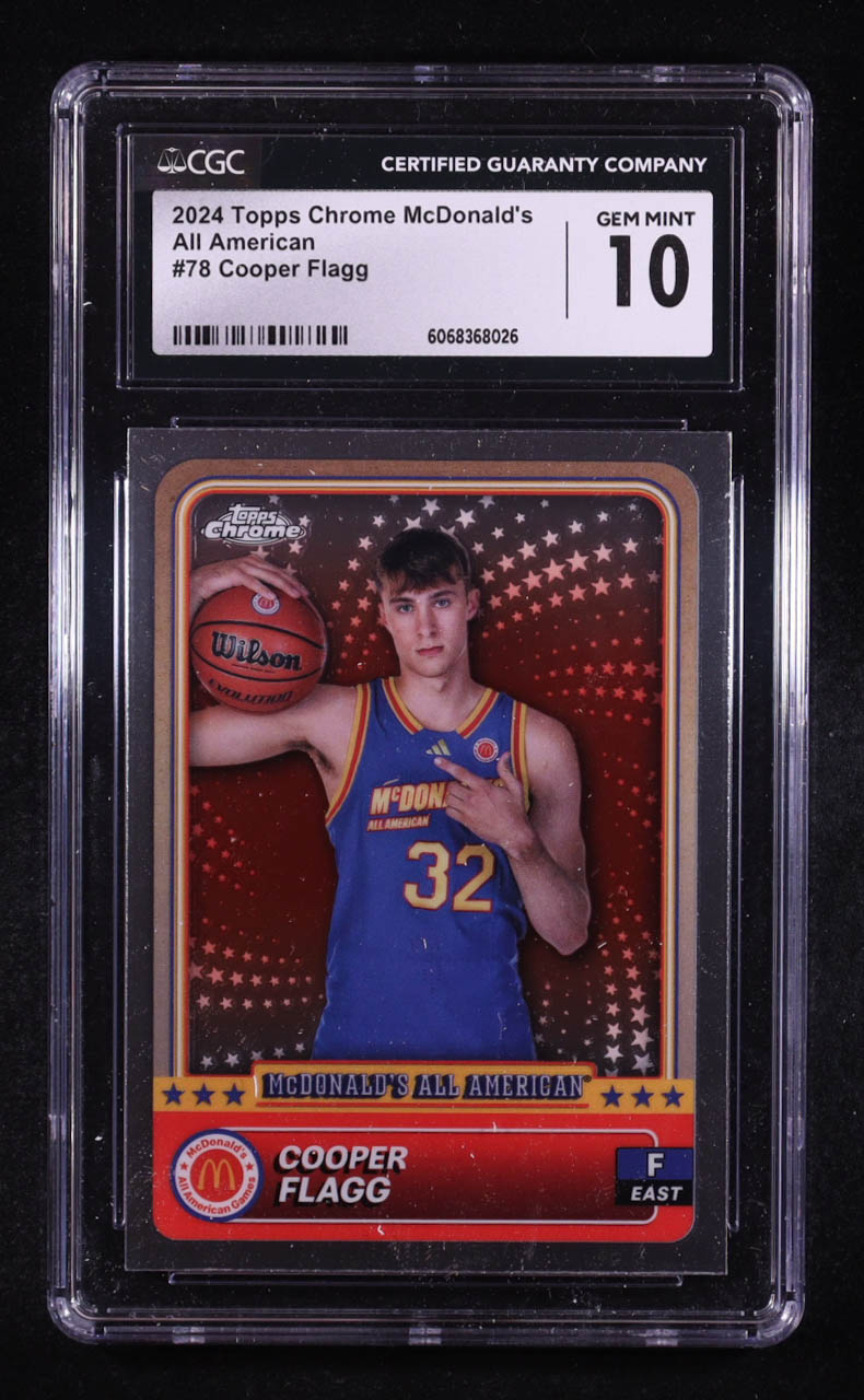 Cooper Flagg 2024 Topps Chrome McDonald's All American #78 RC (CGC 10) at PristineAuction.com Cooper Flagg 2024 Topps Chrome McDonald's All American #78 RC (CGC 10) at PristineAuction.com