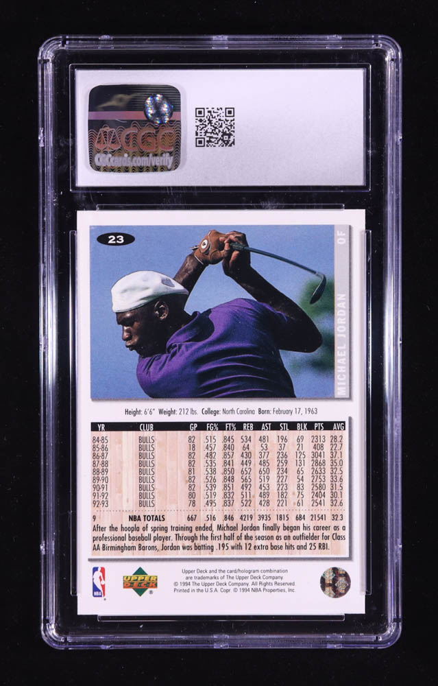Michael Jordan 1994-95 Collector's Choice #23 BB RC (CGC 10) at PristineAuction.com Michael Jordan 1994-95 Collector's Choice #23 BB RC (CGC 10) at PristineAuction.com