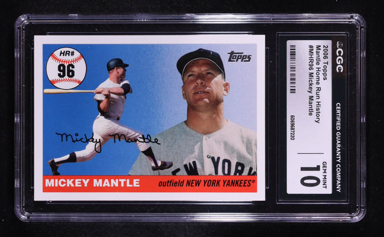 MIckey Mantle 2006 Topps Mantle Home Run History #MHR96 (CGC 10) at PristineAuction.com MIckey Mantle 2006 Topps Mantle Home Run History #MHR96 (CGC 10) at PristineAuction.com