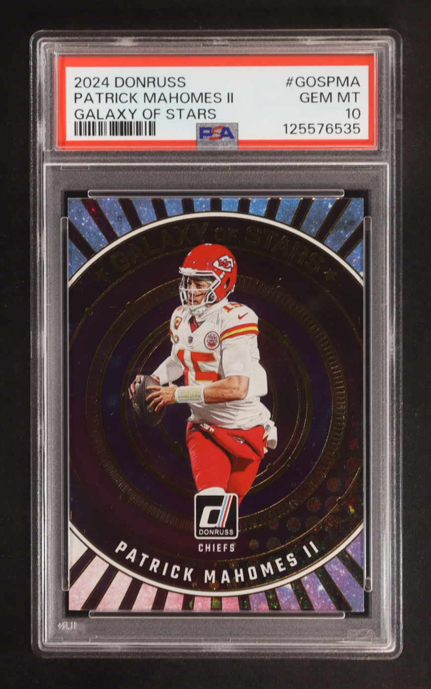 Patrick Mahomes II 2024 Donruss Galaxy of Stars #14 (PSA 10) at PristineAuction.com Patrick Mahomes II 2024 Donruss Galaxy of Stars #14 (PSA 10) at PristineAuction.com