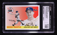 MIckey Mantle 2008 Topps Mantle Home Run History #MHR504 (CGC 10) at PristineAuction.com