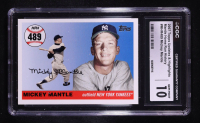 MIckey Mantle 2007 Topps Mantle Home Run History #MHR489 (CGC 10) at PristineAuction.com