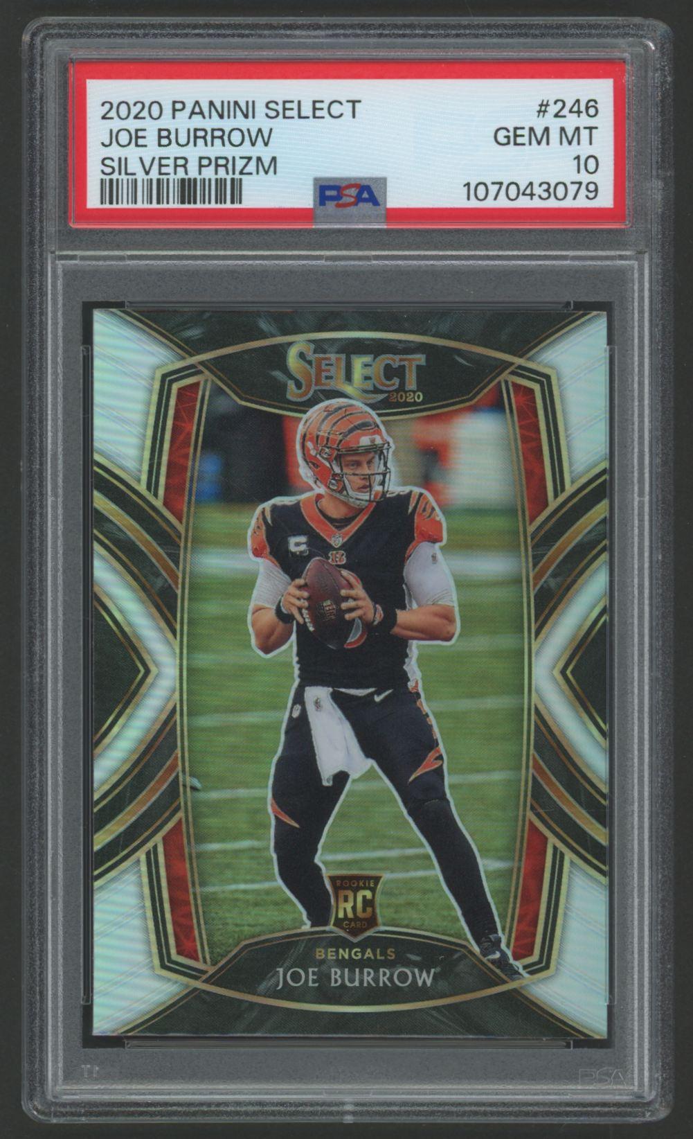 Joe Burrow 2020 Select Silver Prizm #246 RC (PSA 10) at PristineAuction.com Joe Burrow 2020 Select Silver Prizm #246 RC (PSA 10) at PristineAuction.com