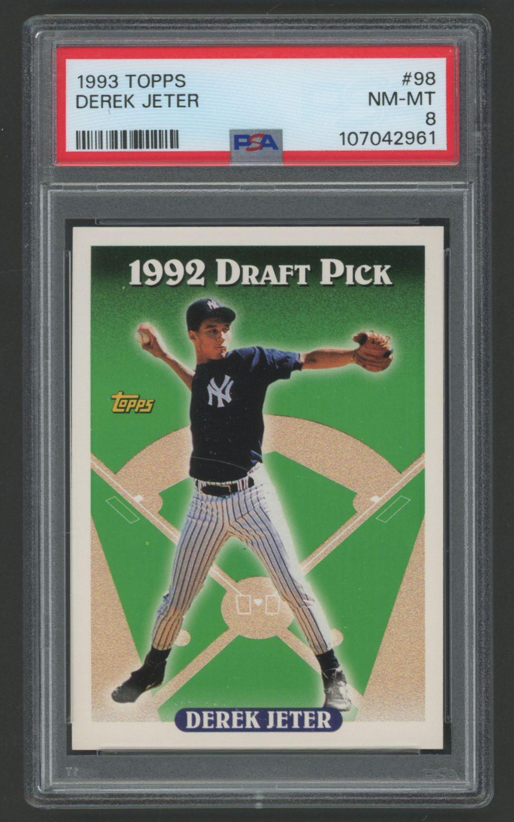 Derek Jeter 1993 Topps #98 RC (PSA 8) at PristineAuction.com Derek Jeter 1993 Topps #98 RC (PSA 8) at PristineAuction.com
