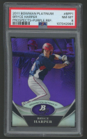 Bryce Harper 2011 Bowman Platinum Prospects Purple Refractor #BPP1 (PSA 8) at PristineAuction.com