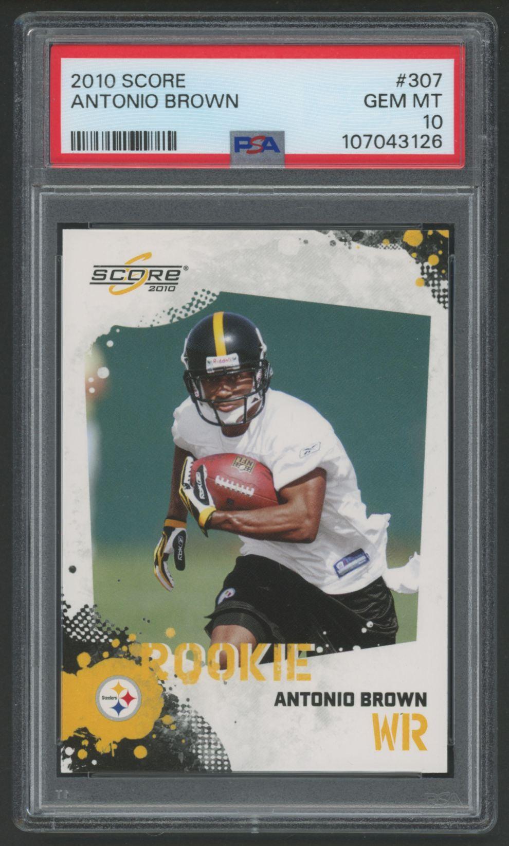 Antonio Brown 2010 Score #307 RC (PSA 10) at PristineAuction.com Antonio Brown 2010 Score #307 RC (PSA 10) at PristineAuction.com