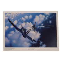 Archie Donahue Signed 11.5x16 "Angels Of Okinawa" Art Print With Rank Inscription (AIV) at PristineAuction.com