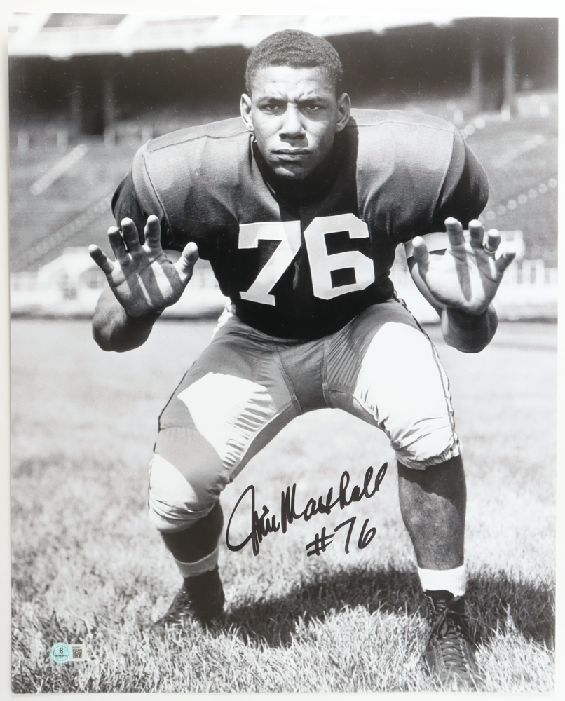 Jim Marshall Signed Ohio State Buckeyes 16x20 Photo (Beckett) at PristineAuction.com Jim Marshall Signed Ohio State Buckeyes 16x20 Photo (Beckett) at PristineAuction.com