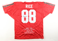 Jerry Rice Signed Career Highlight Stat Jersey (Rice) at PristineAuction.com