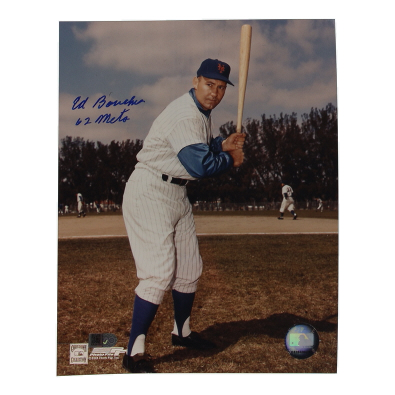 Ed Bouchee Signed Mets 8x10 Photo Inscribed "62 Mets" (AIV) at PristineAuction.com Ed Bouchee Signed Mets 8x10 Photo Inscribed "62 Mets" (AIV) at PristineAuction.com