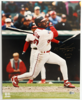 Marquis Grissom Signed Indians 16x20 Photo Inscribed "ALCS MVP" (Beckett) at PristineAuction.com